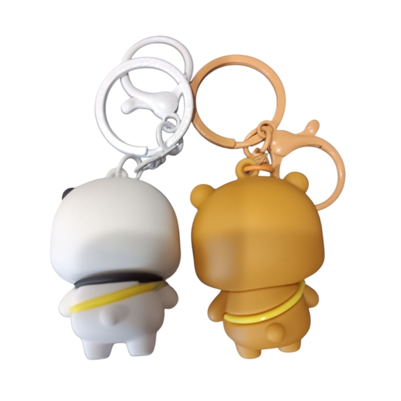 Bubu & Dudu Character Adorable Keychain Purse Backpack Charm Set - Picture 2 of 14